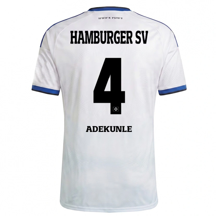 Danxen Heren Noah Adekunle #4 Wit Zwart Blauw Thuisshirt Thuistenue 2026/27 T-Shirt