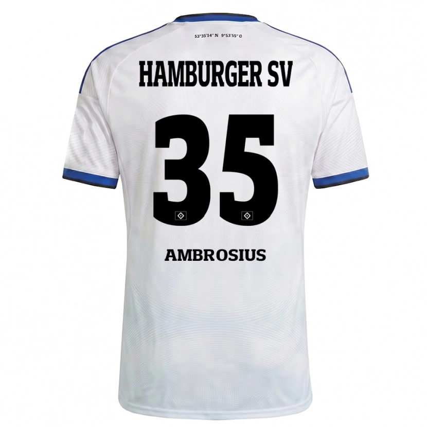Danxen Heren Stephan Ambrosius #35 Wit Zwart Blauw Thuisshirt Thuistenue 2026/27 T-Shirt