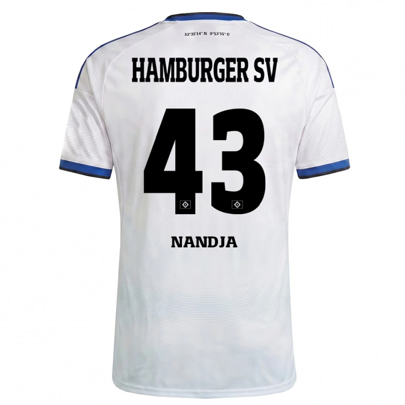 Danxen Heren Shafiq Nandja #43 Wit Zwart Blauw Thuisshirt Thuistenue 2026/27 T-Shirt