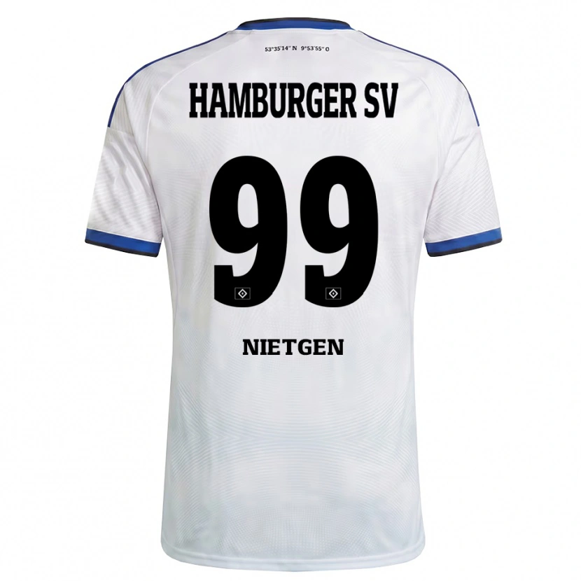 Danxen Heren Marvin Nietgen #99 Wit Zwart Blauw Thuisshirt Thuistenue 2026/27 T-Shirt