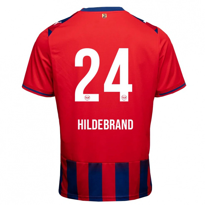 Danxen Heren Jan Hildebrandt #24 Koninklijk Blauw Wit Rood Thuisshirt Thuistenue 2026/27 T-Shirt
