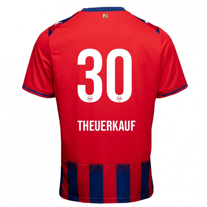 Danxen Heren Norman Theuerkauf #30 Koninklijk Blauw Wit Rood Thuisshirt Thuistenue 2026/27 T-Shirt