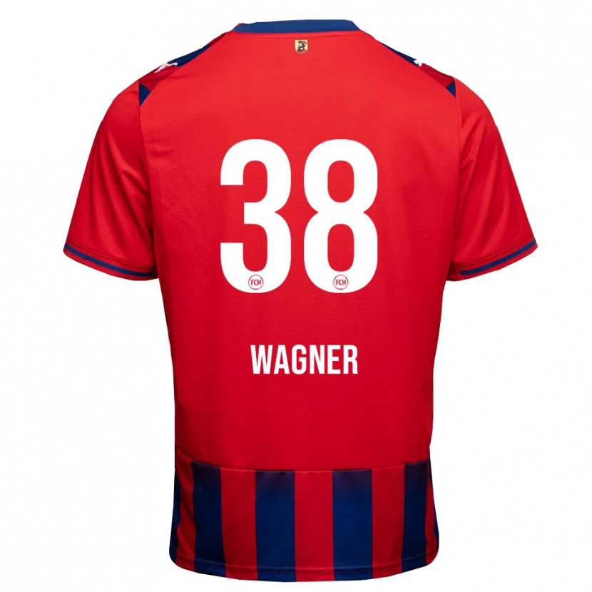 Danxen Heren Yannik Wagner #38 Koninklijk Blauw Wit Rood Thuisshirt Thuistenue 2026/27 T-Shirt