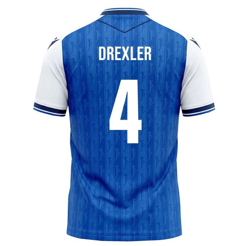 Danxen Heren Tim Drexler #4 Koninklijk Blauw Wit Thuisshirt Thuistenue 2026/27 T-Shirt