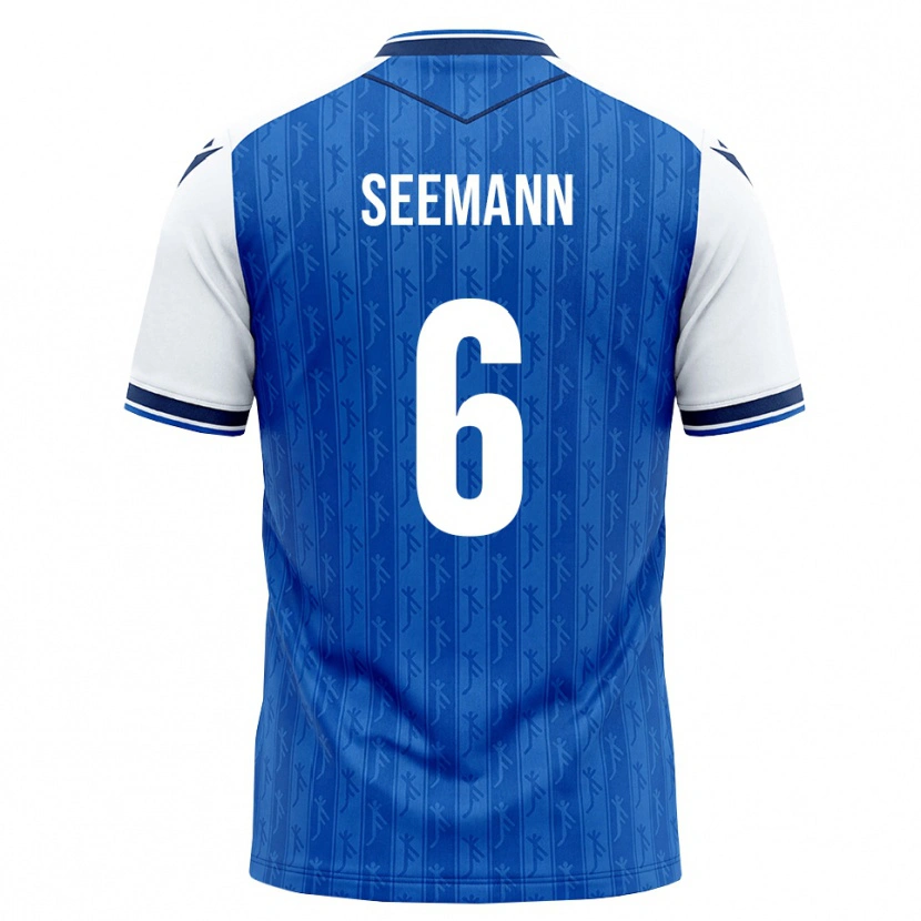 Danxen Heren Elias Seemann #6 Koninklijk Blauw Wit Thuisshirt Thuistenue 2026/27 T-Shirt