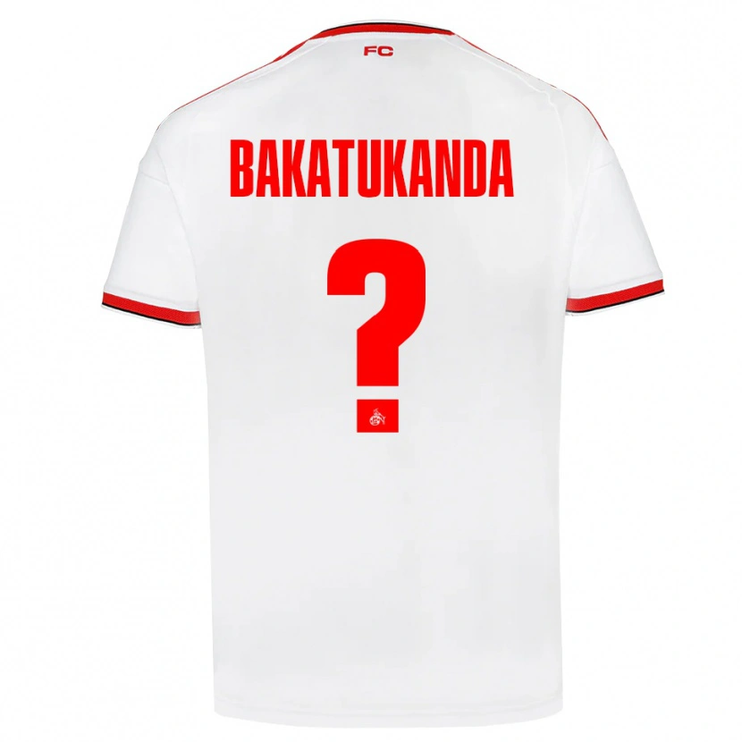 Danxen Heren Elias Bakatukanda #0 Wit Rood Zwart Thuisshirt Thuistenue 2026/27 T-Shirt