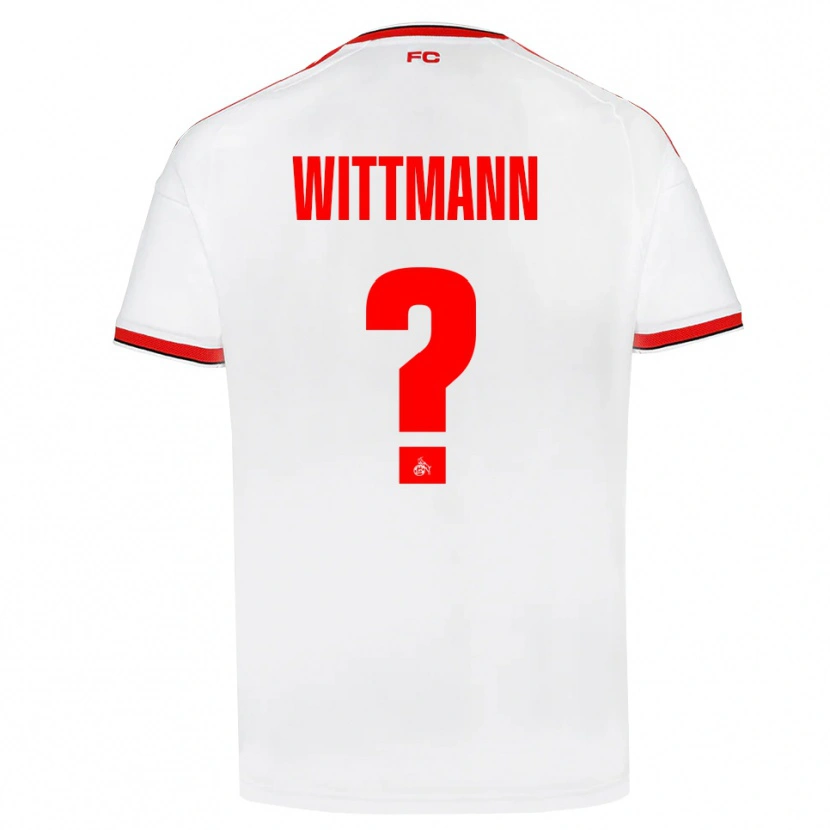 Danxen Heren Eyk Wittmann #0 Wit Rood Zwart Thuisshirt Thuistenue 2026/27 T-Shirt