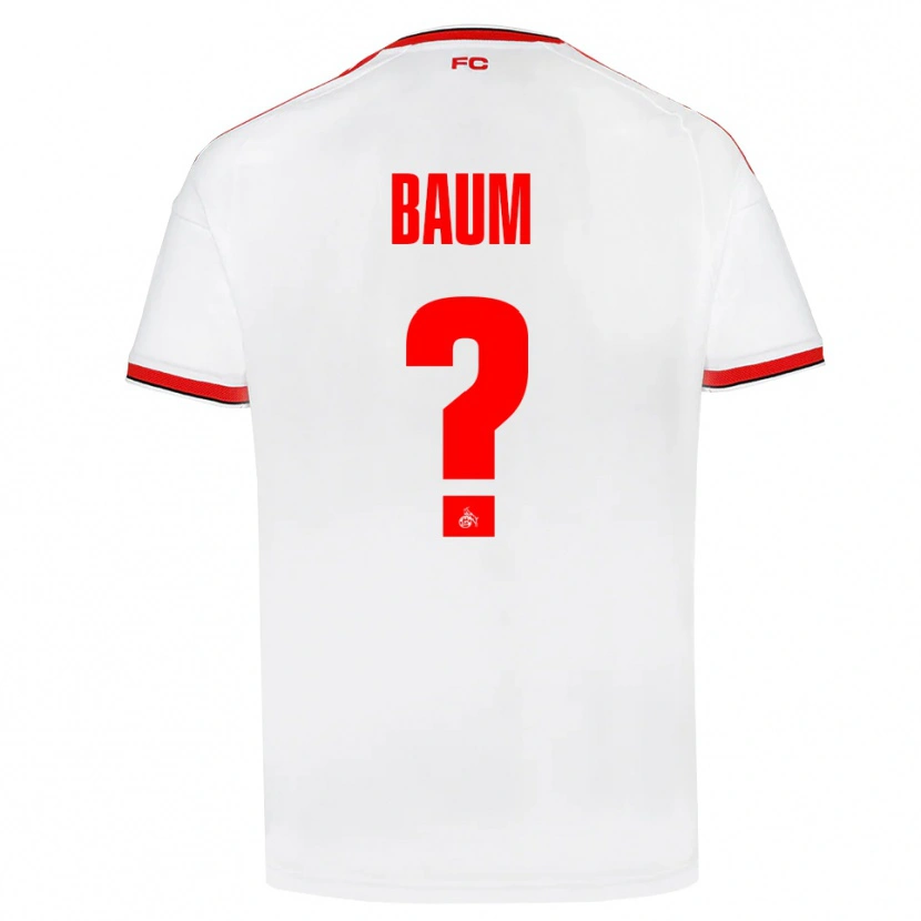 Danxen Heren Julius Baum #0 Wit Rood Zwart Thuisshirt Thuistenue 2026/27 T-Shirt