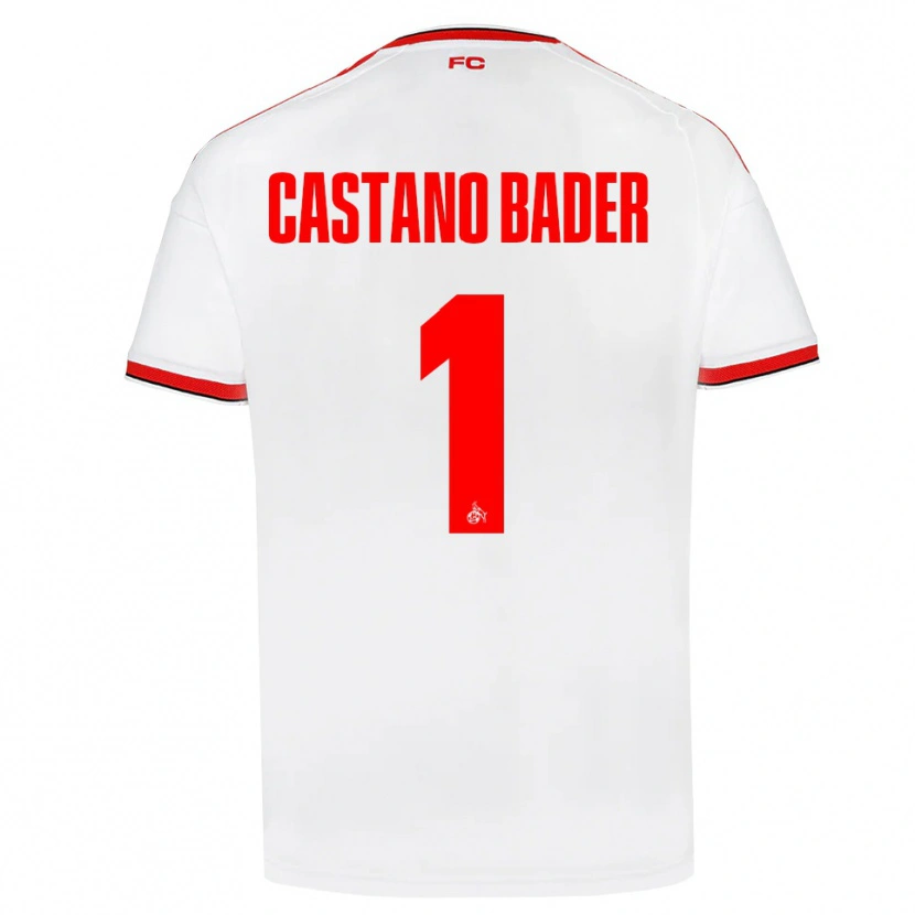 Danxen Heren Simeon Castano Bader #1 Wit Rood Zwart Thuisshirt Thuistenue 2026/27 T-Shirt