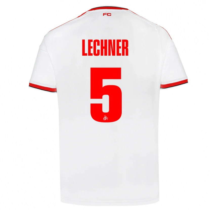 Danxen Heren Luca Lechner #5 Wit Rood Zwart Thuisshirt Thuistenue 2026/27 T-Shirt