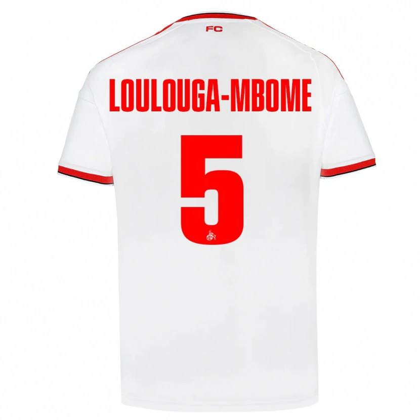 Danxen Heren Pascal Loulouga-Mbome #5 Wit Rood Zwart Thuisshirt Thuistenue 2026/27 T-Shirt