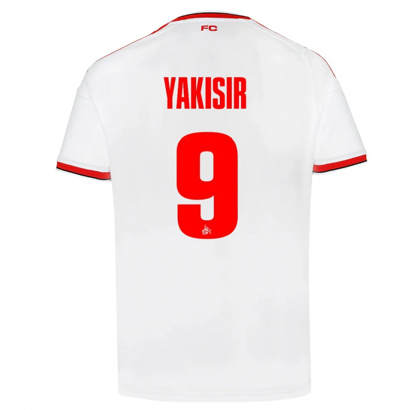 Danxen Heren Emir-Ahmet Yakisir #9 Wit Rood Zwart Thuisshirt Thuistenue 2026/27 T-Shirt
