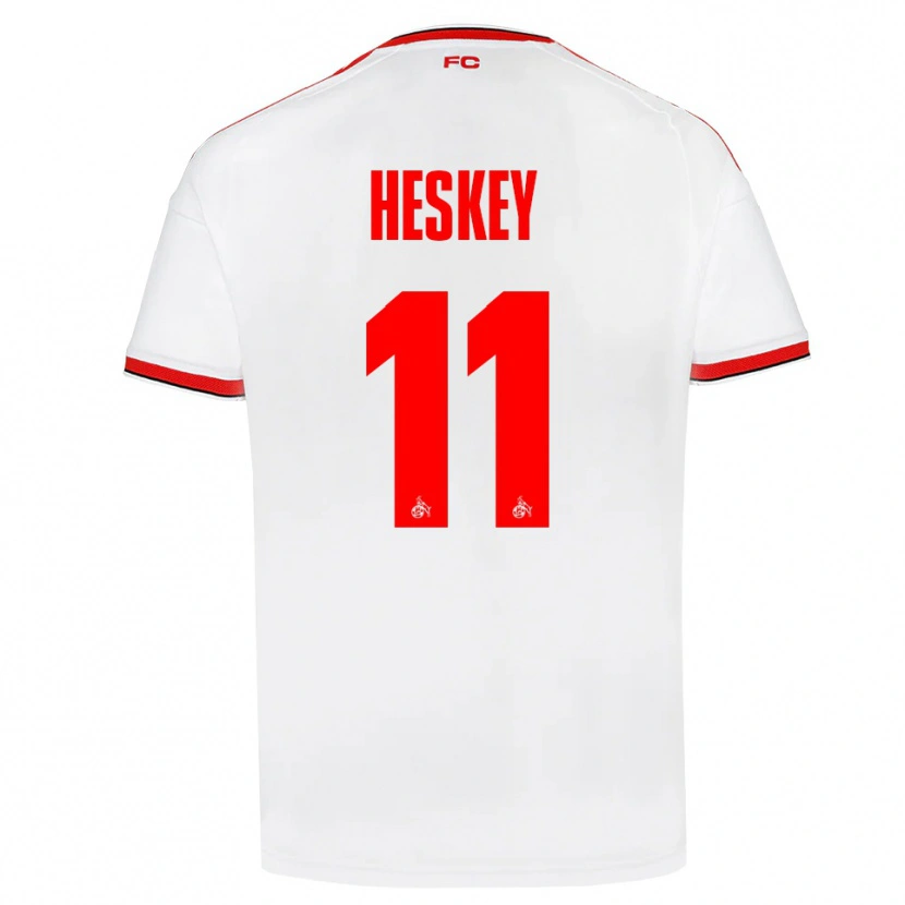 Danxen Heren Reigan Heskey #11 Wit Rood Zwart Thuisshirt Thuistenue 2026/27 T-Shirt