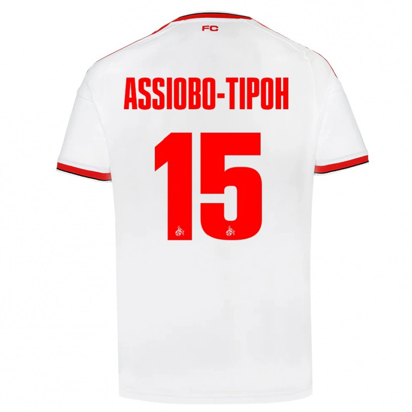 Danxen Heren Elfried Assiobo-Tipoh #15 Wit Rood Zwart Thuisshirt Thuistenue 2026/27 T-Shirt