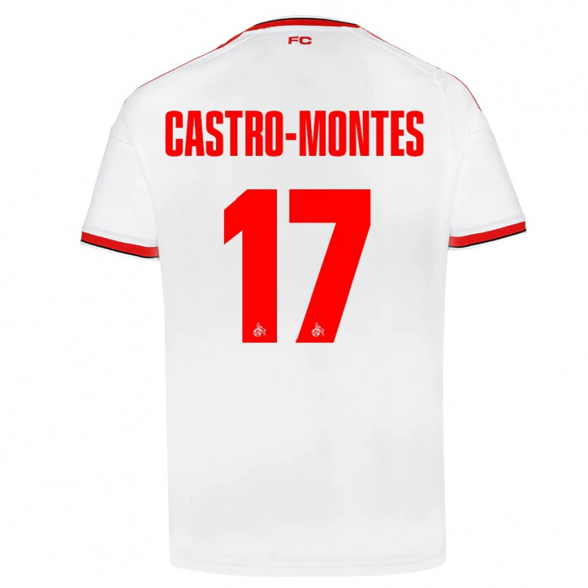 Danxen Heren Alessio Castro-Montes #17 Wit Rood Zwart Thuisshirt Thuistenue 2026/27 T-Shirt