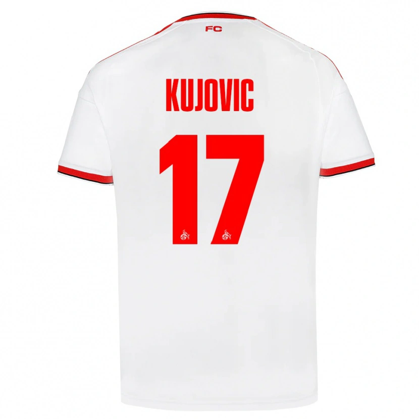Danxen Heren Emin Kujovic #17 Wit Rood Zwart Thuisshirt Thuistenue 2026/27 T-Shirt