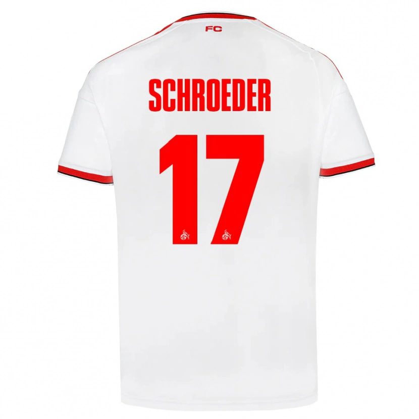 Danxen Heren Alexander Schroeder #17 Wit Rood Zwart Thuisshirt Thuistenue 2026/27 T-Shirt