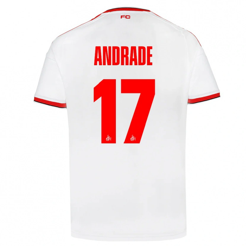 Danxen Heren Lydia Andrade #17 Wit Rood Zwart Thuisshirt Thuistenue 2026/27 T-Shirt