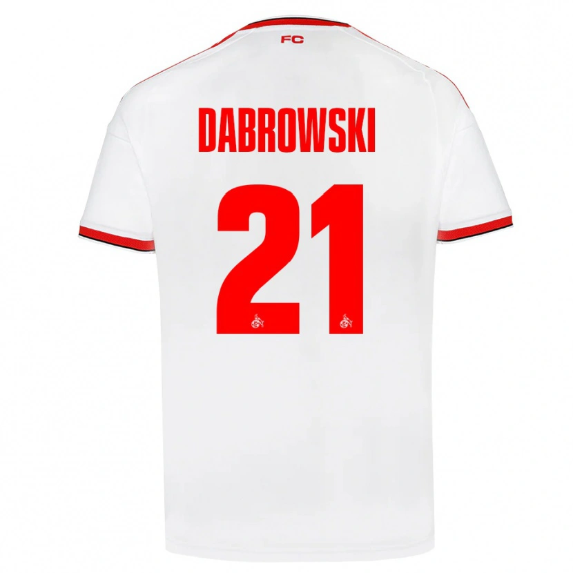 Danxen Heren Luc Dabrowski #21 Wit Rood Zwart Thuisshirt Thuistenue 2026/27 T-Shirt