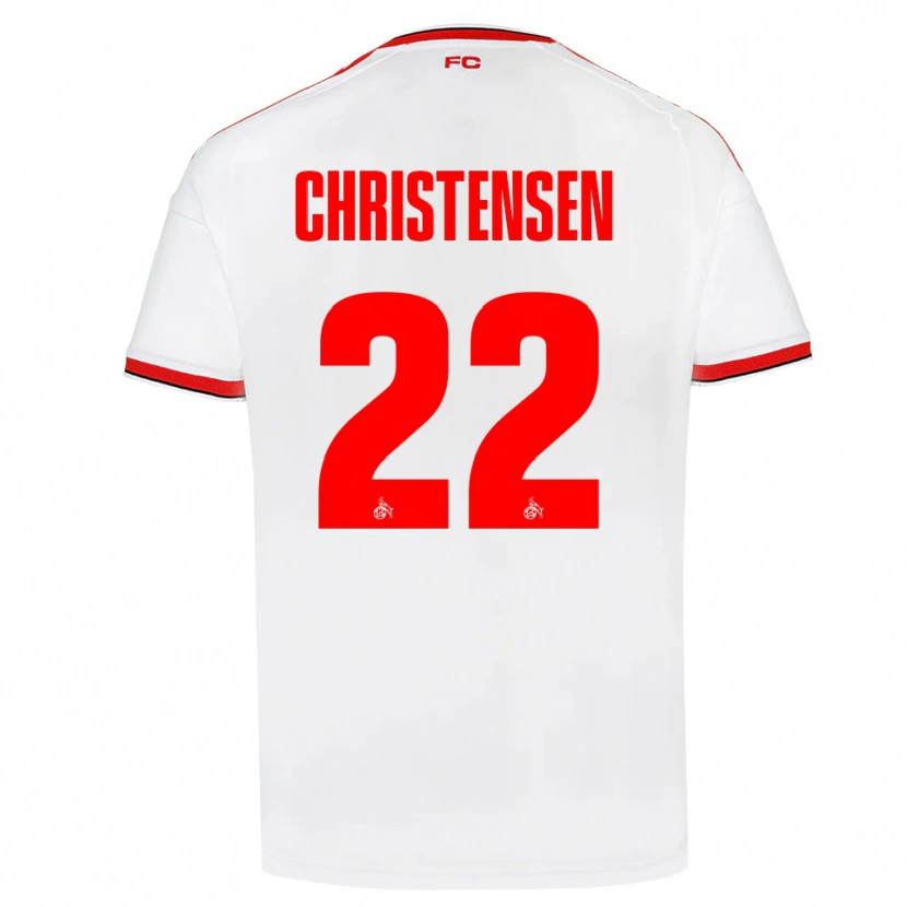 Danxen Heren Jacob Christensen #22 Wit Rood Zwart Thuisshirt Thuistenue 2026/27 T-Shirt