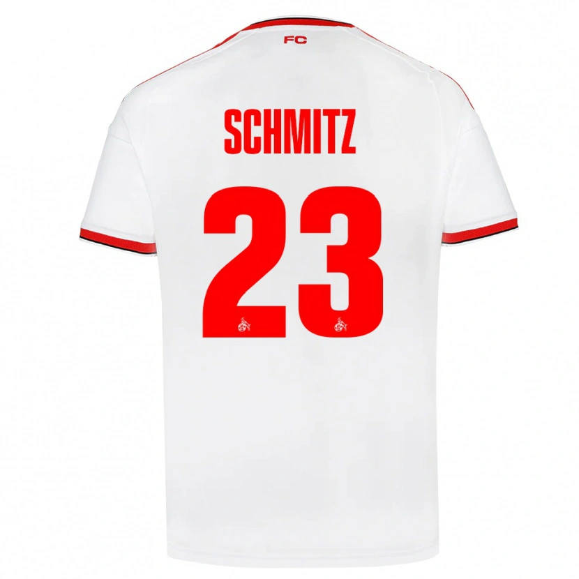 Danxen Heren Timo Schmitz #23 Wit Rood Zwart Thuisshirt Thuistenue 2026/27 T-Shirt