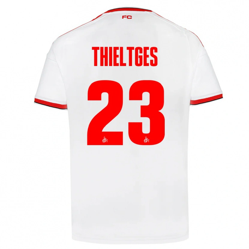 Danxen Heren Phil Thieltges #23 Wit Rood Zwart Thuisshirt Thuistenue 2026/27 T-Shirt