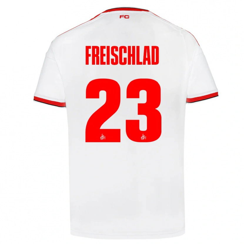 Danxen Heren Yannick Freischlad #23 Wit Rood Zwart Thuisshirt Thuistenue 2026/27 T-Shirt