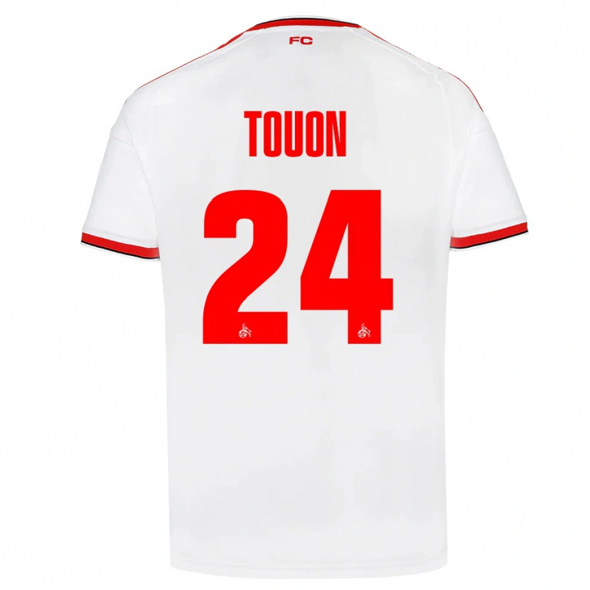 Danxen Heren Ella Touon #24 Wit Rood Zwart Thuisshirt Thuistenue 2026/27 T-Shirt