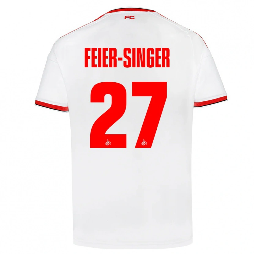 Danxen Heren Laura Feier-Singer #27 Wit Rood Zwart Thuisshirt Thuistenue 2026/27 T-Shirt