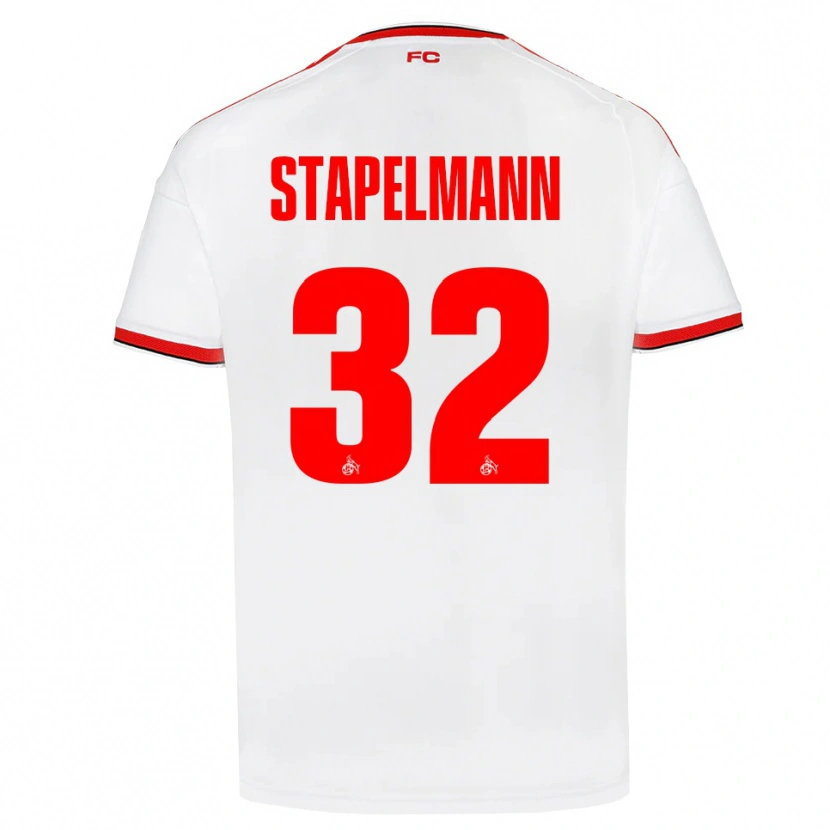 Danxen Heren Luis Stapelmann #32 Wit Rood Zwart Thuisshirt Thuistenue 2026/27 T-Shirt