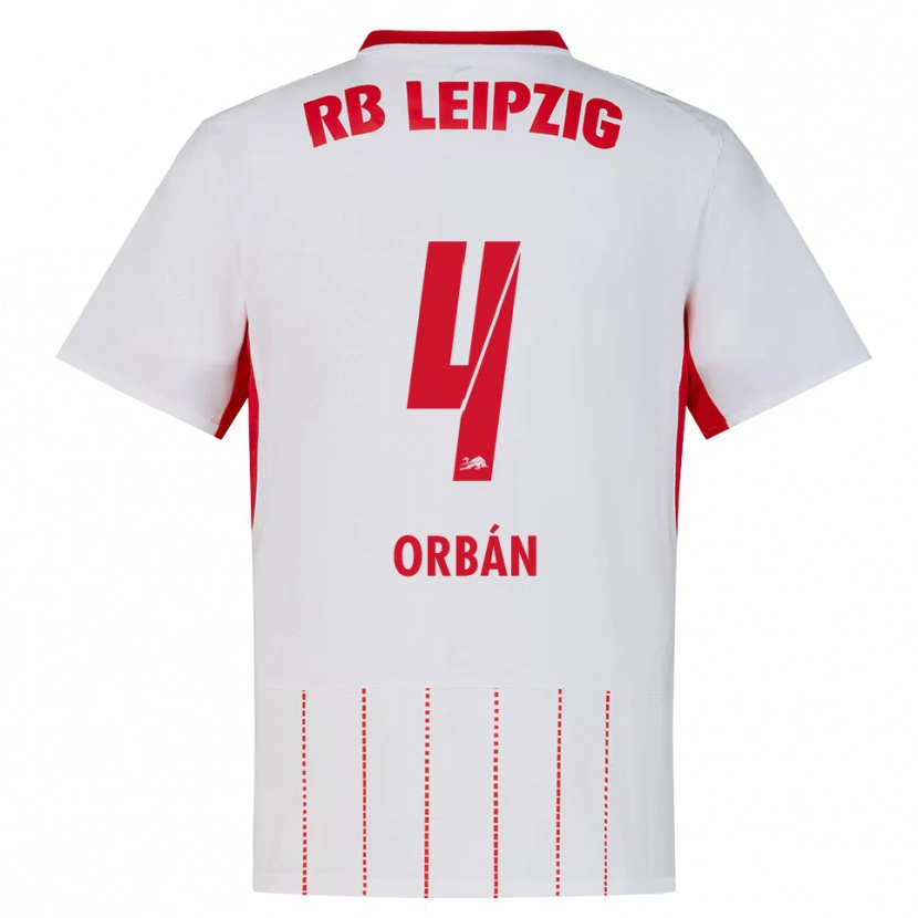 Danxen Heren Willi Orbán #4 Rood Wit Geel Thuisshirt Thuistenue 2026/27 T-Shirt