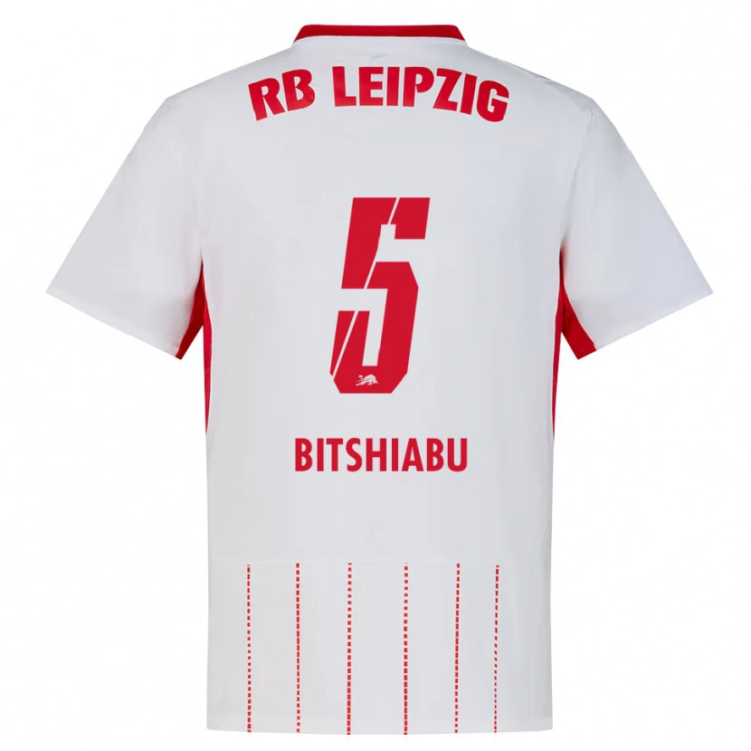 Danxen Heren El Chadaille Bitshiabu #5 Rood Wit Geel Thuisshirt Thuistenue 2026/27 T-Shirt
