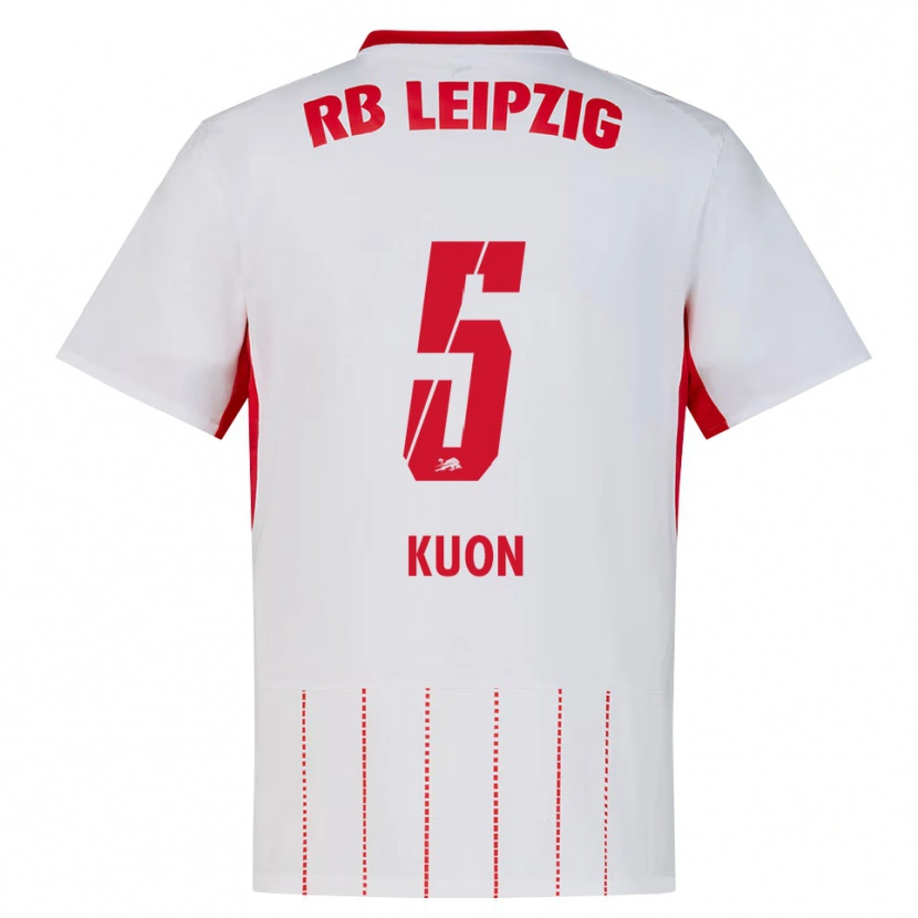 Danxen Heren Xaver Kuon #5 Rood Wit Geel Thuisshirt Thuistenue 2026/27 T-Shirt