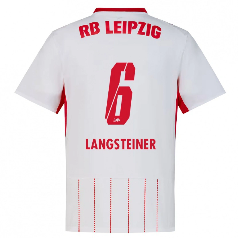 Danxen Heren Toni Langsteiner #6 Rood Wit Geel Thuisshirt Thuistenue 2026/27 T-Shirt