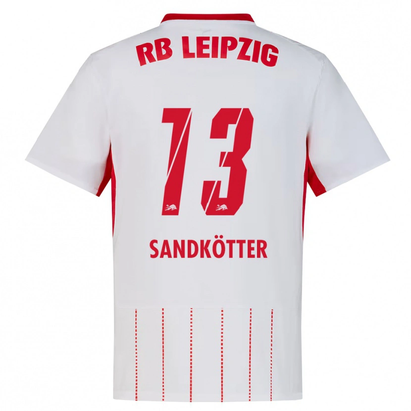 Danxen Heren Constantin Sandkötter #13 Rood Wit Geel Thuisshirt Thuistenue 2026/27 T-Shirt