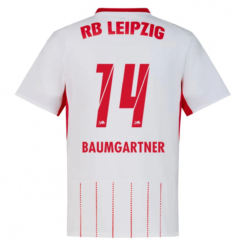 Danxen Heren Christoph Baumgartner #14 Rood Wit Geel Thuisshirt Thuistenue 2026/27 T-Shirt