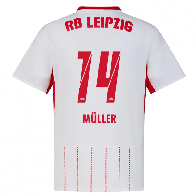 Danxen Heren Hannes Müller #14 Rood Wit Geel Thuisshirt Thuistenue 2026/27 T-Shirt