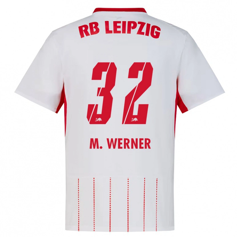 Danxen Heren Mia Werner #32 Rood Wit Geel Thuisshirt Thuistenue 2026/27 T-Shirt
