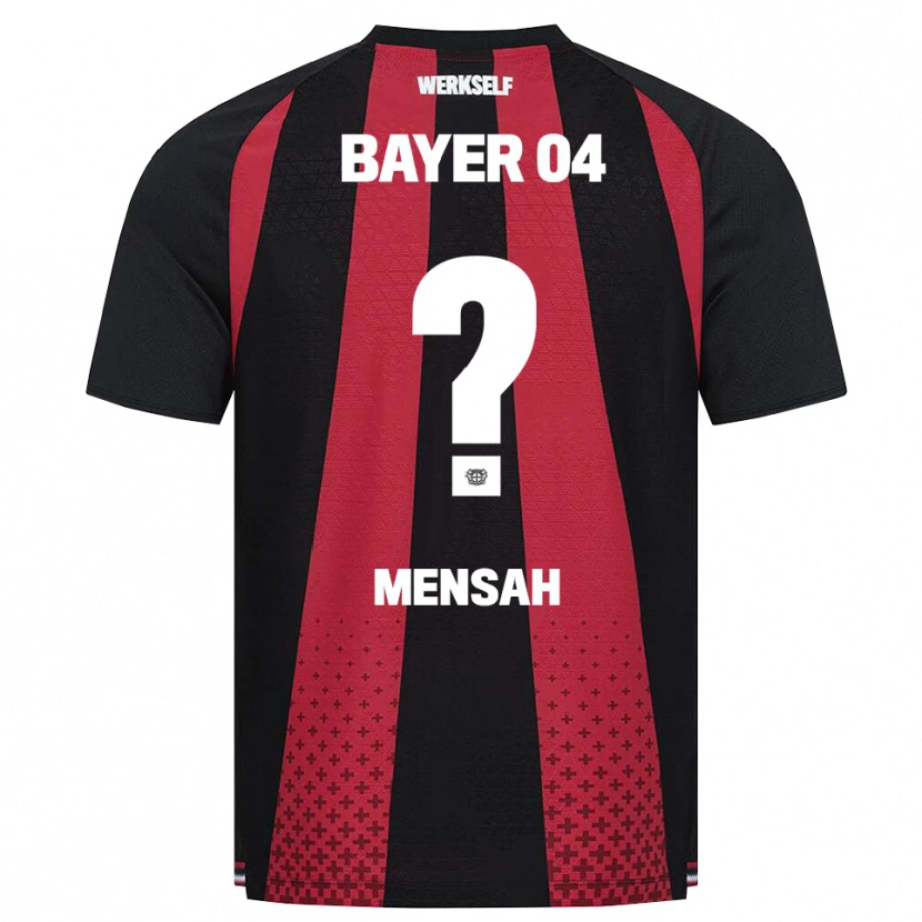 Danxen Heren Naba Mensah #0 Zwart Wit Rood Thuisshirt Thuistenue 2026/27 T-Shirt