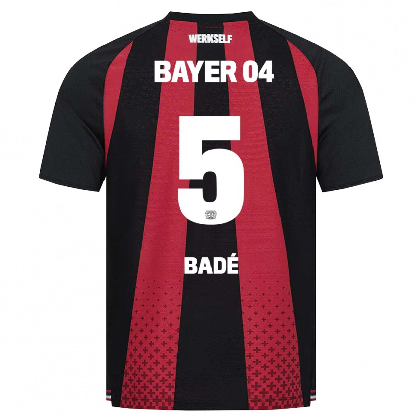 Danxen Heren Loïc Badé #5 Zwart Wit Rood Thuisshirt Thuistenue 2026/27 T-Shirt