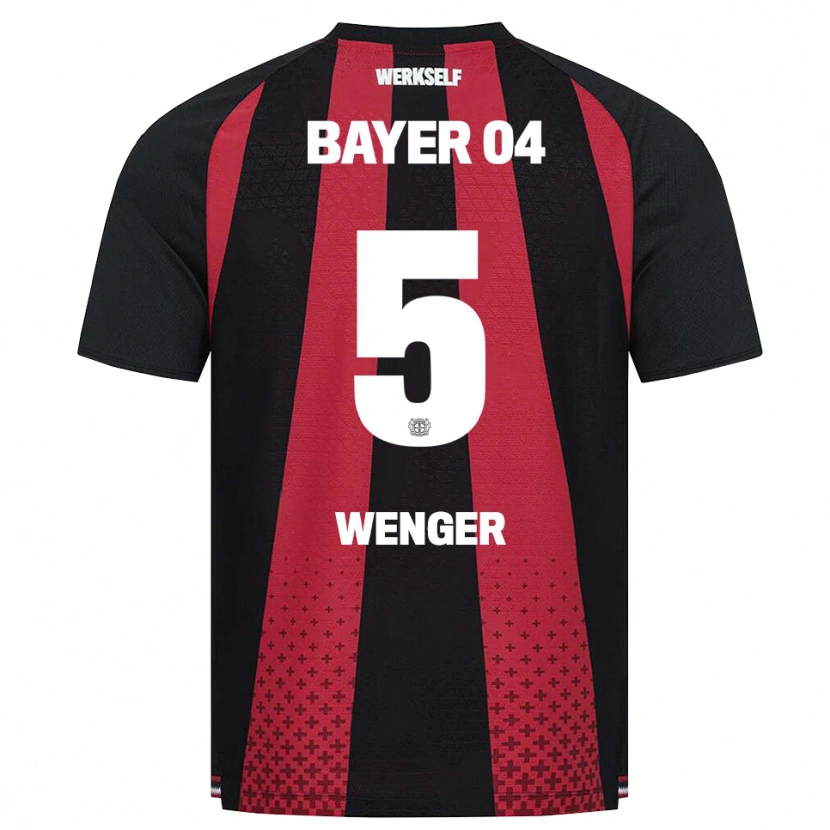 Danxen Heren Claudia Wenger #5 Zwart Wit Rood Thuisshirt Thuistenue 2026/27 T-Shirt