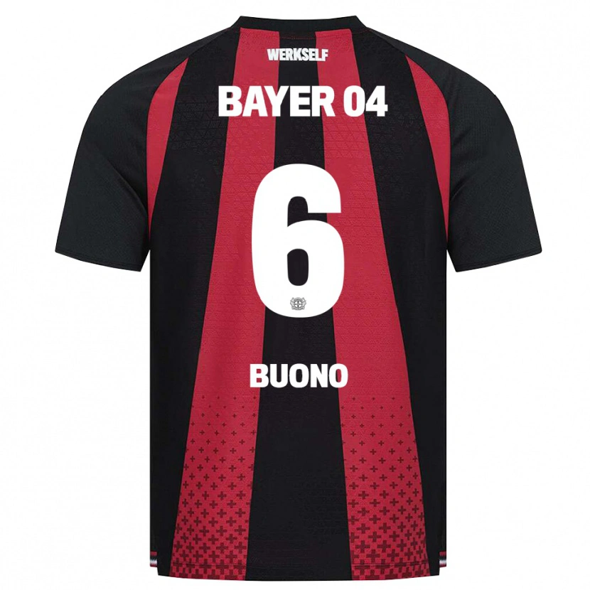 Danxen Heren Francesco Buono #6 Zwart Wit Rood Thuisshirt Thuistenue 2026/27 T-Shirt