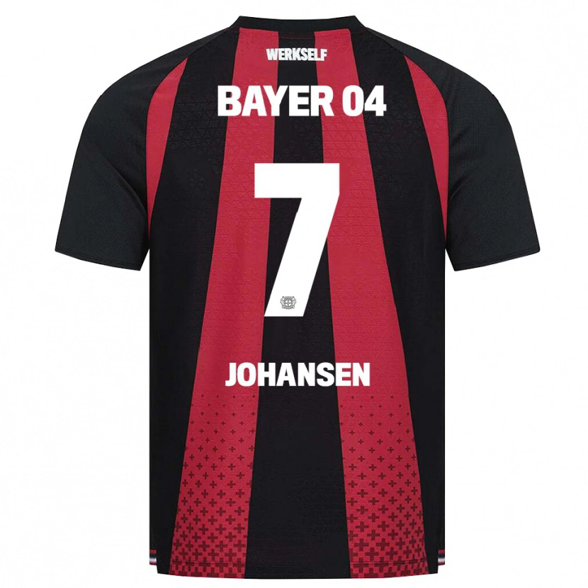 Danxen Heren Cecilie Johansen #7 Zwart Wit Rood Thuisshirt Thuistenue 2026/27 T-Shirt