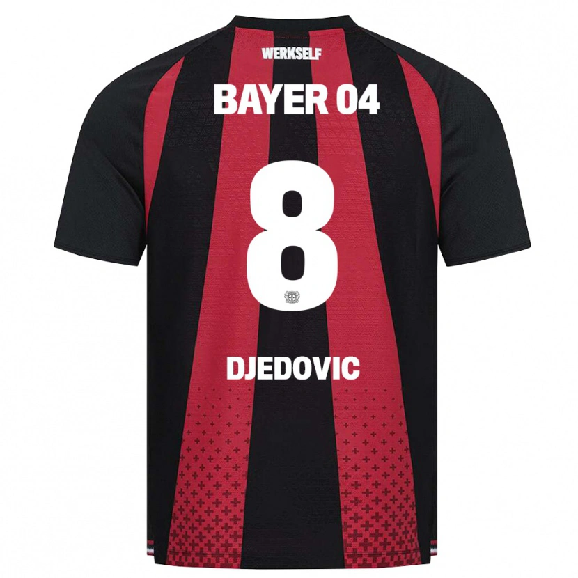 Danxen Heren Melis Djedovic #8 Zwart Wit Rood Thuisshirt Thuistenue 2026/27 T-Shirt