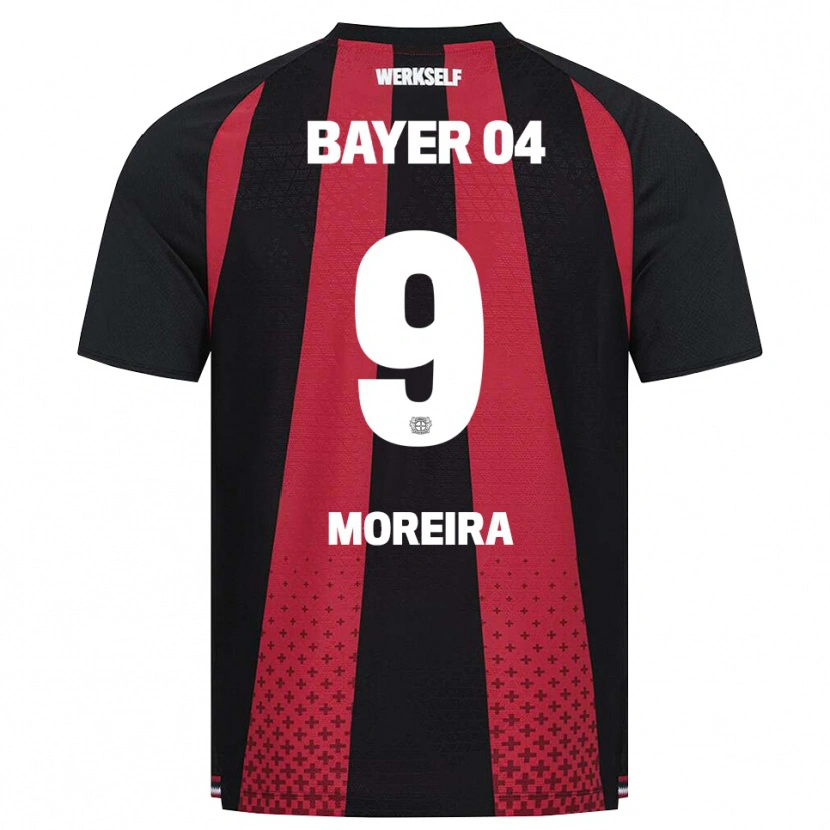 Danxen Heren Afonso Moreira #9 Zwart Wit Rood Thuisshirt Thuistenue 2026/27 T-Shirt