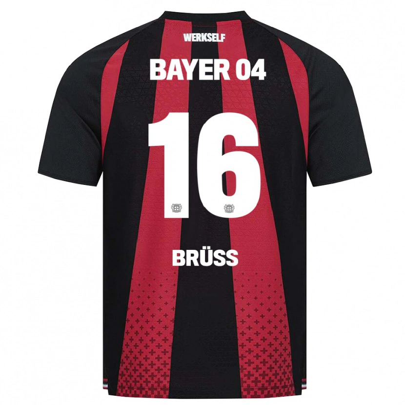 Danxen Heren Tom Brüss #16 Zwart Wit Rood Thuisshirt Thuistenue 2026/27 T-Shirt