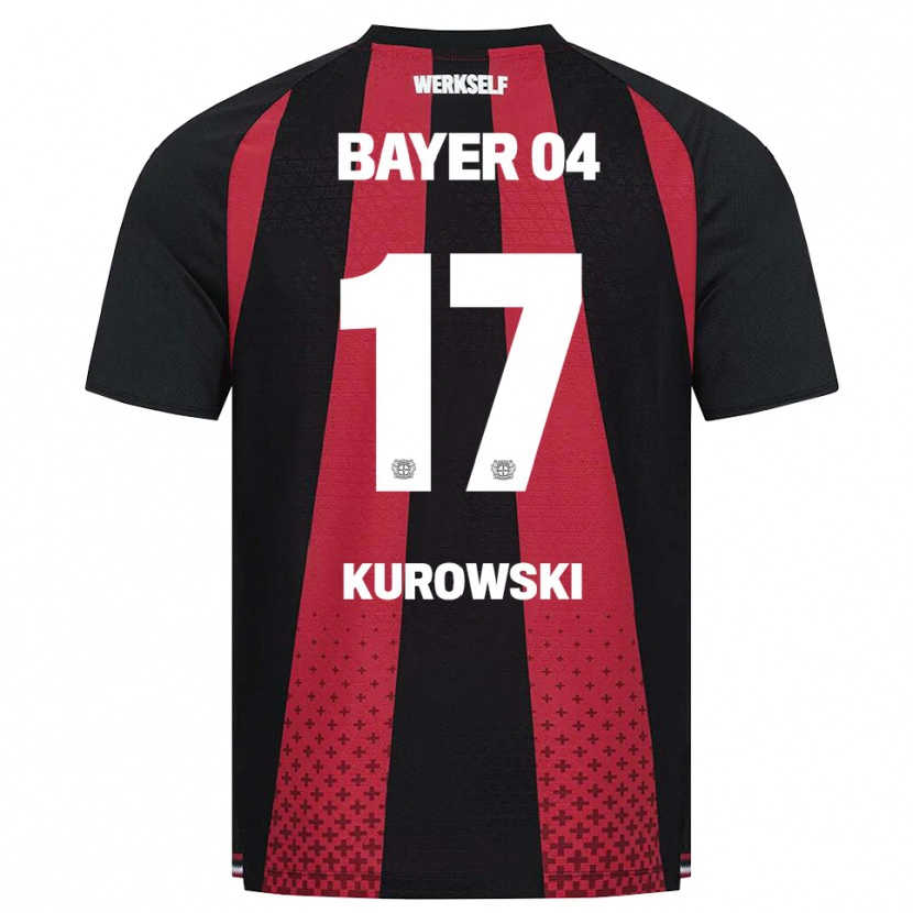 Danxen Heren Julien Kurowski #17 Zwart Wit Rood Thuisshirt Thuistenue 2026/27 T-Shirt