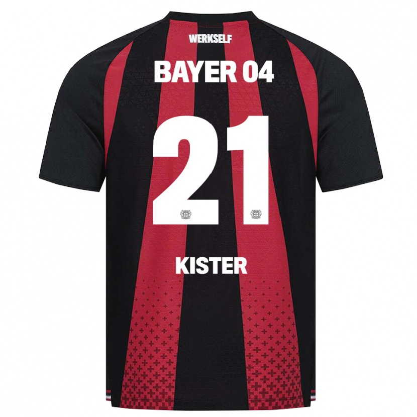Danxen Heren Akim Kister #21 Zwart Wit Rood Thuisshirt Thuistenue 2026/27 T-Shirt