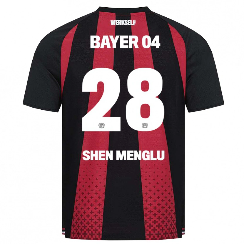 Danxen Heren Shen Menglu #28 Zwart Wit Rood Thuisshirt Thuistenue 2026/27 T-Shirt