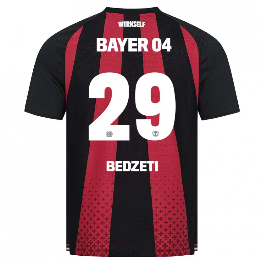 Danxen Heren Valon Bedzeti #29 Zwart Wit Rood Thuisshirt Thuistenue 2026/27 T-Shirt